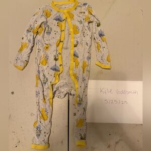 Blue Poppy Snap Romper Bamboo Storybook Winnie the Pooh 3-6 months